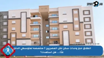 انطلاق حجز وحدات سكن لكل المصريين 7 مخصصة لمتوسطي الدخل غدًا… هل استعدت؟
